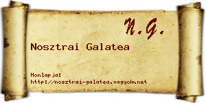 Nosztrai Galatea névjegykártya